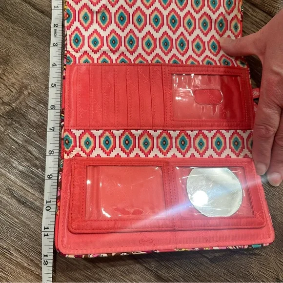 Vera Bradley Trifold multi patterned billfold - Picture 7 of 8